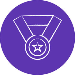 Medal icon single vector illustration