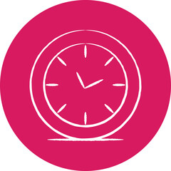 Clock icon single vector illustration