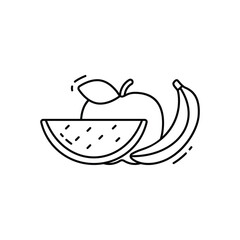Fruits vector icon