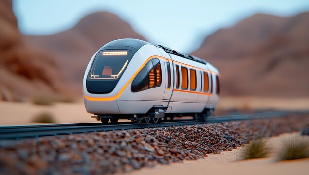Stock illustration of a futuristic hyperloop background in digital art.