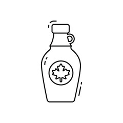 Maple syrup vector icon