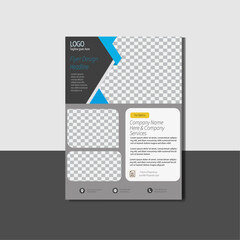 Corporate business flyer template design.