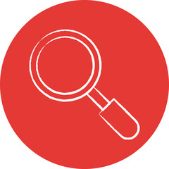 Search single illustration vector icon