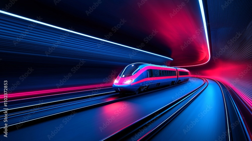 Aufkleber a zoomed-in shot of the magnetic levitation system on a hyperloop capsule, gliding seamlessly throug