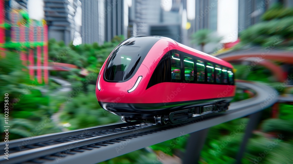 Poster a futuristic vision for public transit systems incorporating hyperloop technology.