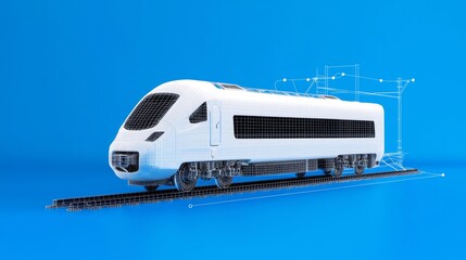 Simple Infographic of High-Speed Train Engineering Plans