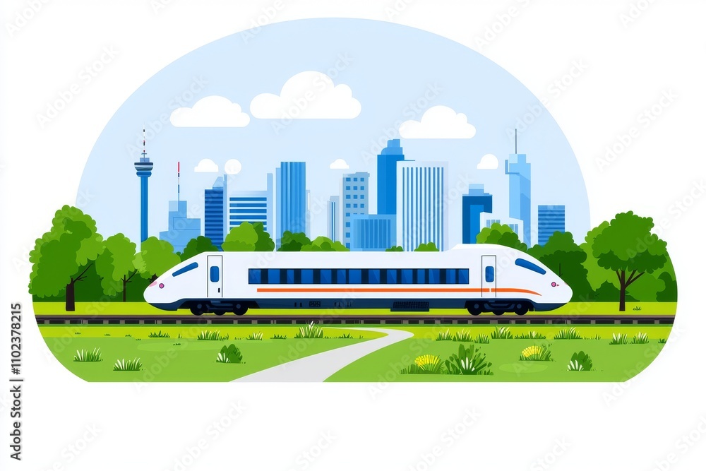 Poster a cutting-edge rapid hyperloop train within a see-through tunnel.