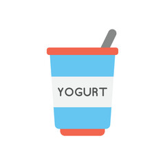 Yogurt vector icon