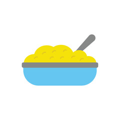Oatmeal vector icon