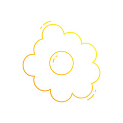 Fried egg vector icon