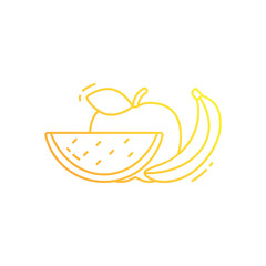 Fruits vector icon