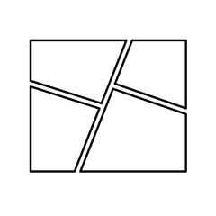 manga comic panel icon