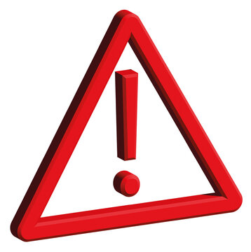 3d Alert Icon, transparent PNG 