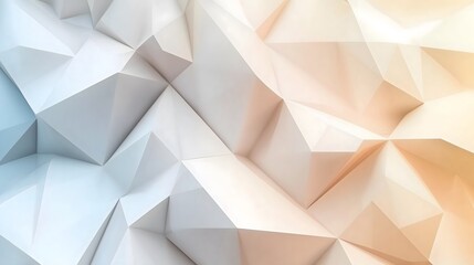 Fototapeta premium Soft Tones in Faceted Abstract Art