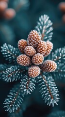 Enchanting Frosty Winter Forest | Snowy Trees and Blurred Winter Wonderland Background