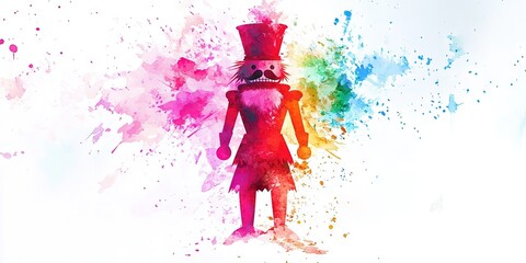 watercolor nutcracker