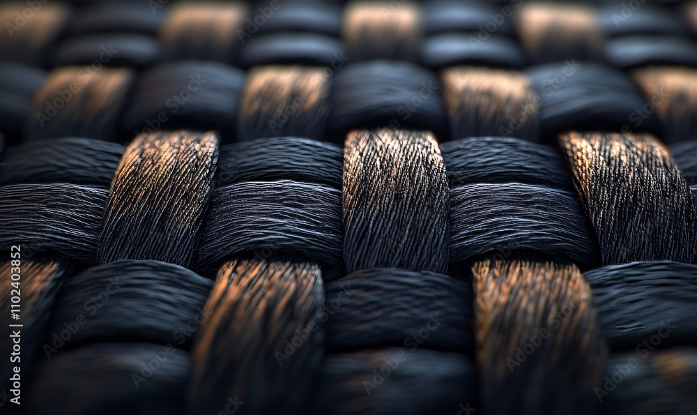 Poster microscopic detail of woven fabric structure with visible threads and soft texture