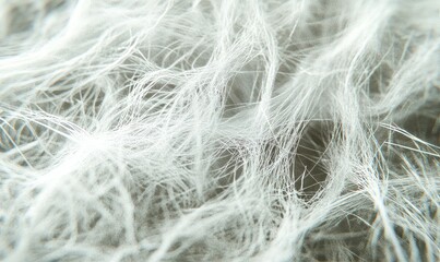 Obraz premium Microscopic examination of fabric, revealing the fine details of the weave and soft fibers