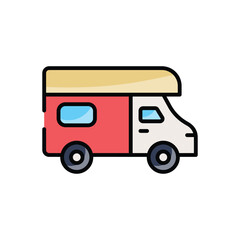 Recreational Vehicle vector icon