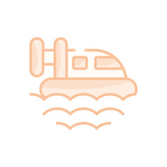 Obraz premium Hovercraft vector icon