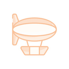 Zeppelin vector icon