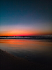 Atardecer en la playa