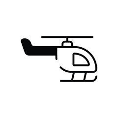 Helicopter vector icon