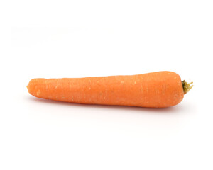 Fresh Orange Carrot on White Background