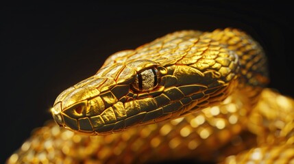 Obraz premium A golden snake