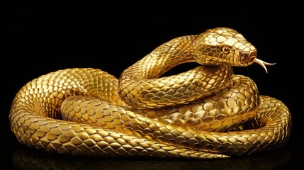 Fototapeta premium A golden snake
