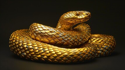 Fototapeta premium A golden snake