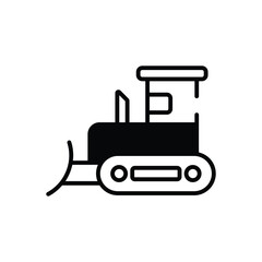 Construction Vehicle vector icon