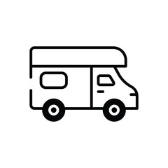 Fototapeta premium Recreational Vehicle vector icon