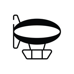 Zeppelin vector icon © vector squad