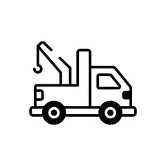 Tow Truck vector icon