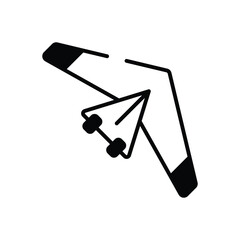 Hang Glider vector icon