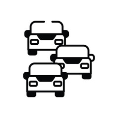 Traffic Jam vector icon