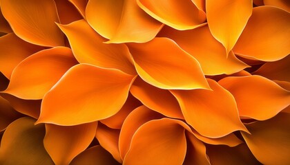 Bright orange leaves form a captivating pattern, showcasing the beauty of nature's colors