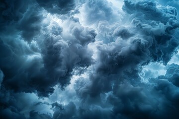 Obraz premium Dark clouds contributing to a dramatic sky