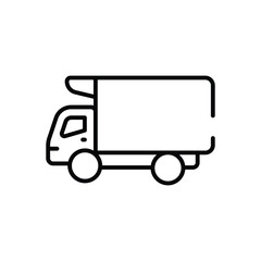 Cargo Truck vector icon