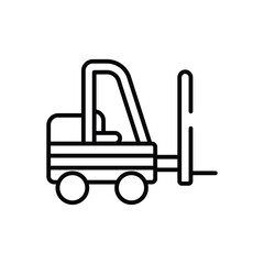 Forklift vector icon