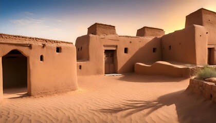 Streets of the old city of Diriyah near Riyadh, Kingdom of Saudi Arabia.