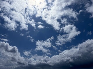 Obraz premium Dramatic sky clouds, cloudy heaven background