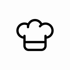 cook chief hat icon sign vector