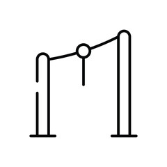 Zip Line vector icon