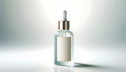 Elegant Glass Serum Bottle, GENERATIVE AI	