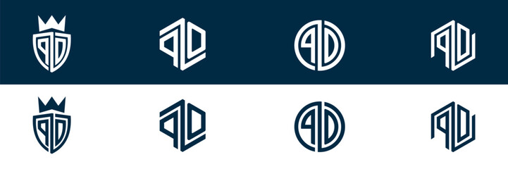 PO OP Trendy letter logo design