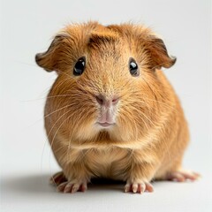 Fototapeta premium 6 month old Guinea Pig on white background