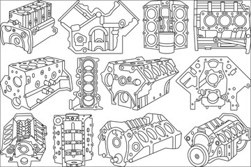 Naklejka premium Excavator Bucket Sample