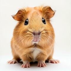 Fototapeta premium Guinea pig in front of white background Guinea pig in front of white background